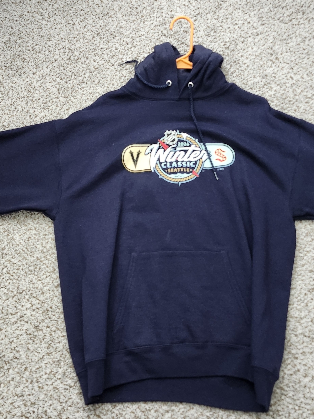 NHL Navy Winter Classic Seattle Pullover Hoodie